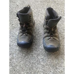 KEEN Targhee III Mid Waterproof Hiking Boots for Men Brown Sz 8